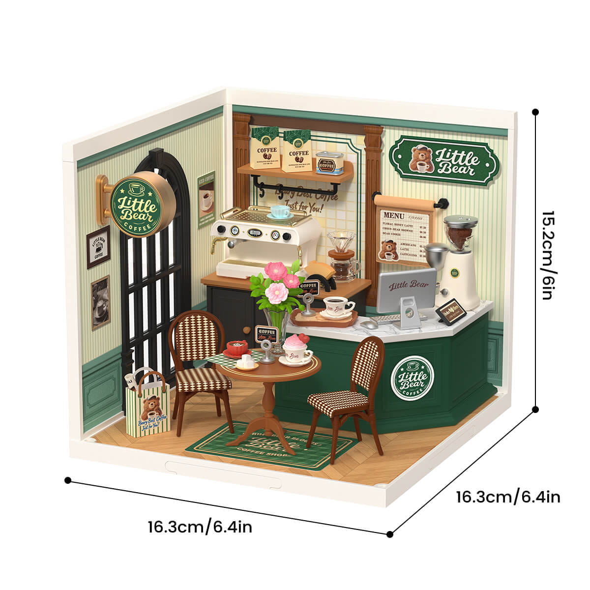Wooden-Town - Perfect Romance Café DIY Miniature Dollhouse Kit