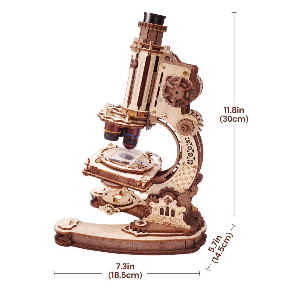 Wooden-Town - Microscope 3D Wooden Puzzle Kit