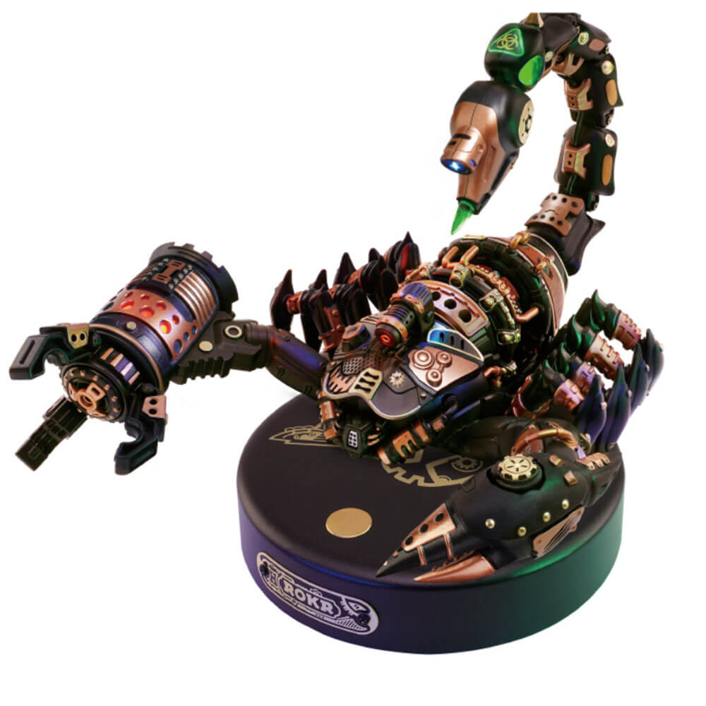 Emperor Scorpion Steampunk 3D Puzzle — Brass & Copper ABS, Metal