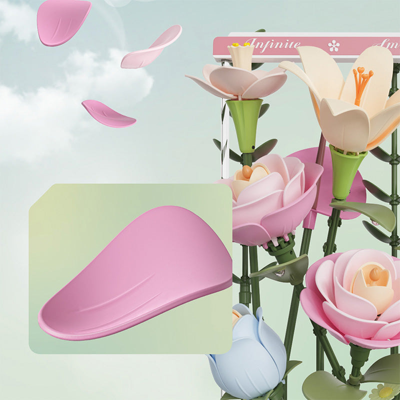 Pastel Floral DIY 3D Puzzle Bouquet – Flower-Box