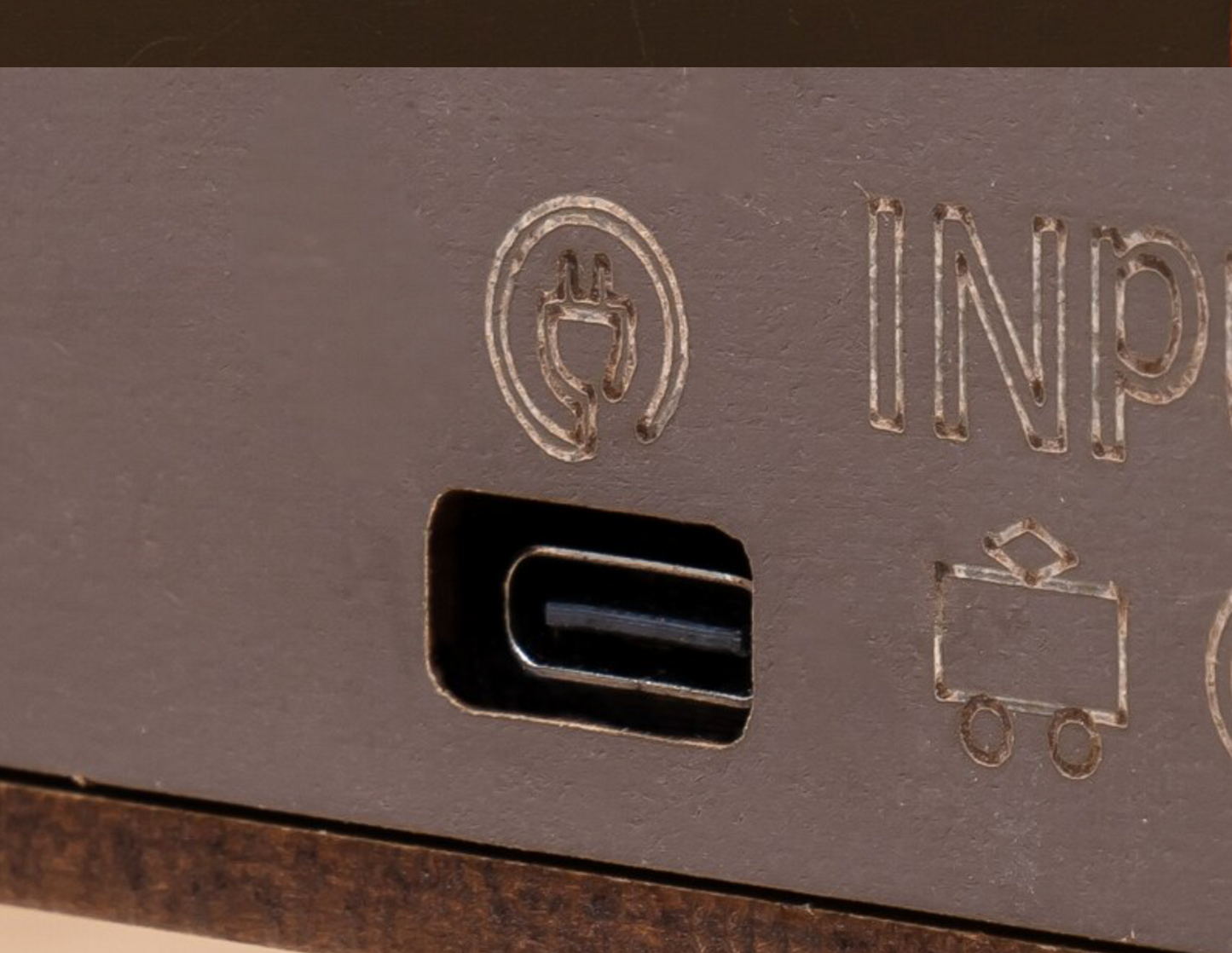 Sunset Carnival Wood Music Box Night Light — Retro TV Carnival Scene