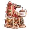 Santa's Gift Factory Wooden Music Box