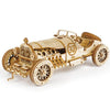 V8 Grand Prix Wooden Model Kit — Natural Plywood, 220 Pieces
