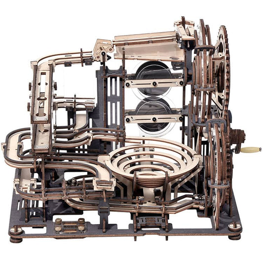 Goliath the Giant Roller Coaster — Natural Plywood Marble Run (294 pcs)