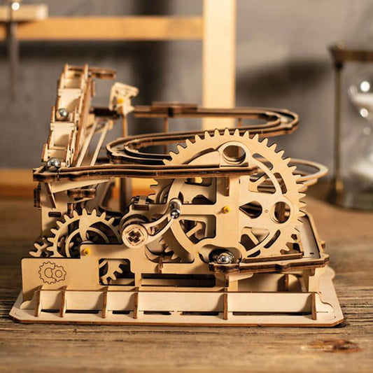 Marble Run Roller Coaster Kit — Birch Plywood, Natural Light Wood