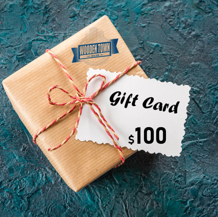 Light Blue Ribboned Gift Card Box — Glossy Paper, Hand‑held