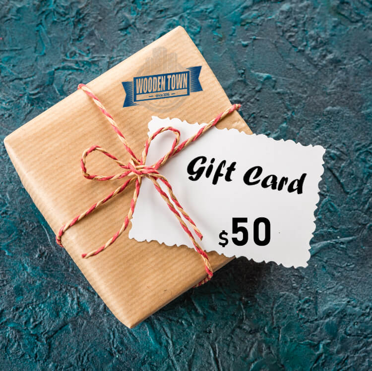 Light Blue Ribboned Gift Card Box — Glossy Paper, Hand‑held