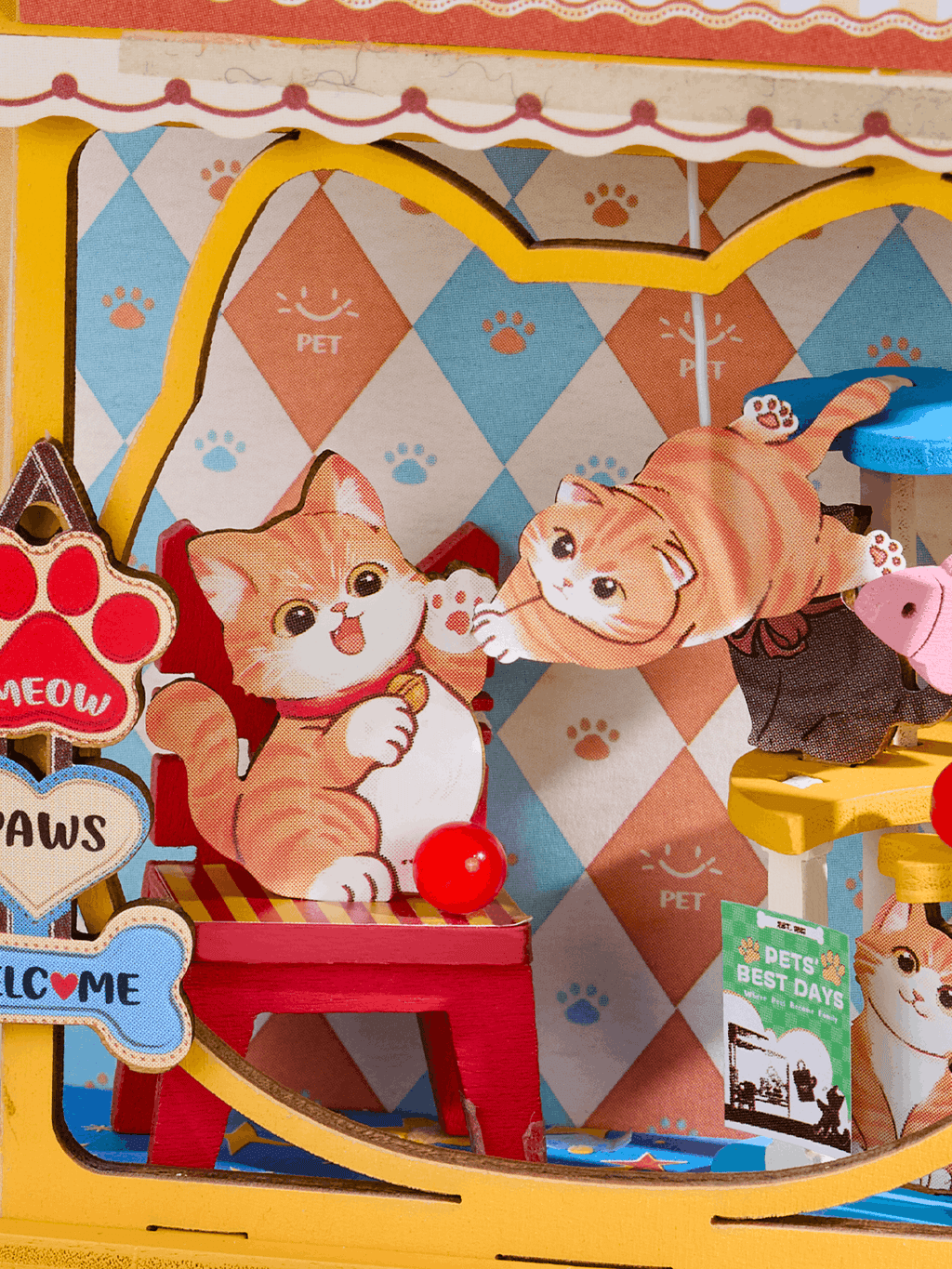 Wooden-Town Pawfect Pet Shop 3D wooden miniature puzzle kit – image 4 of 5