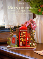 Wooden-Town Blossom Book Booth 3D wooden book nook kit – image 13 of 16