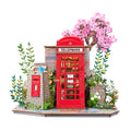 Wooden-Town Blossom Book Booth 3D wooden book nook kit