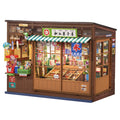 Wooden-Town Nostalgic Corner Shop 3D wooden book nook kit