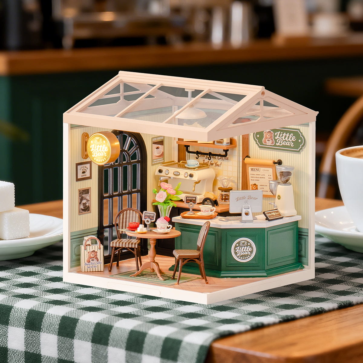 Wooden-Town - Perfect Romance Café DIY Miniature Dollhouse Kit