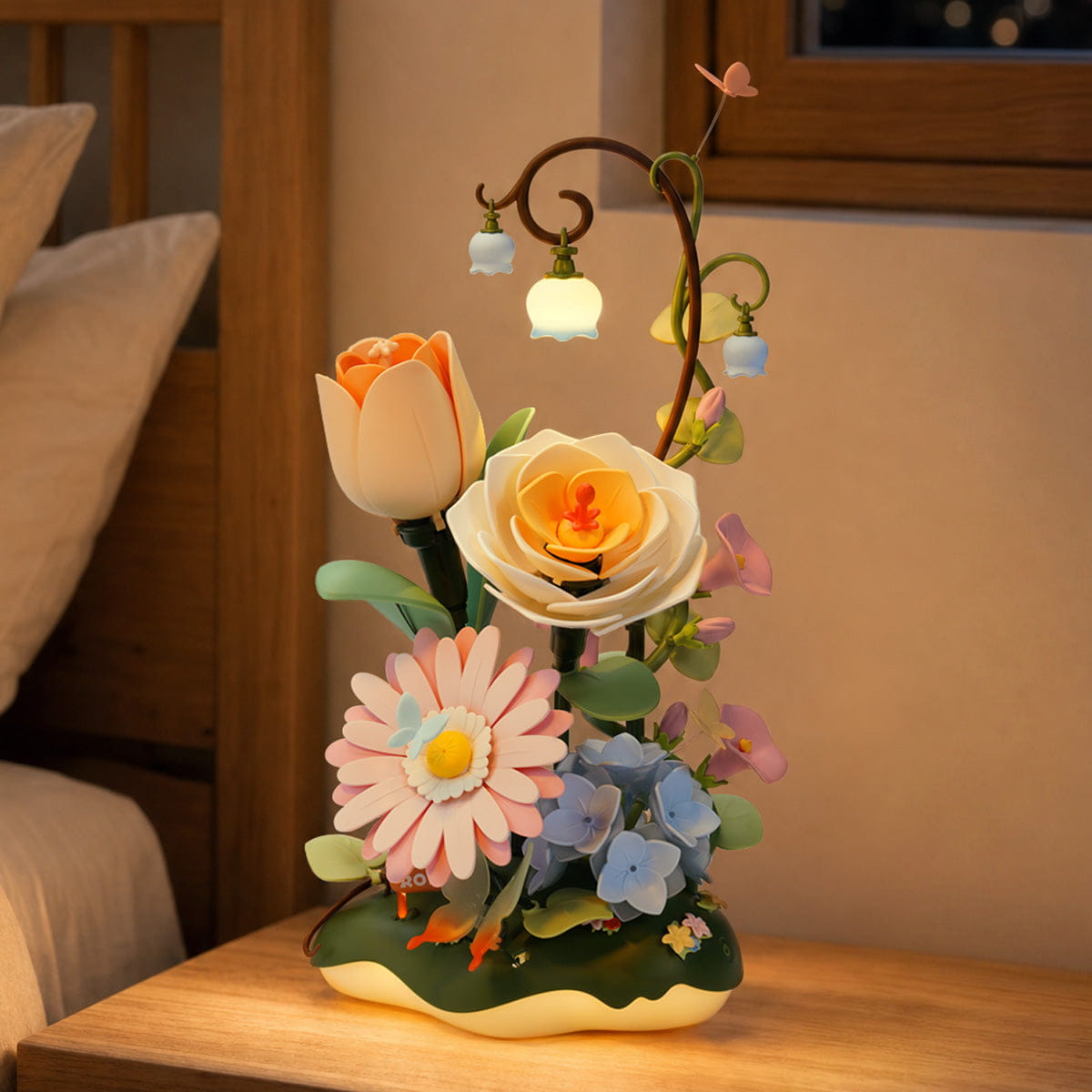 Wooden-Town Garden Ramble Bouquet 3D wooden flower bouquet puzzle kit – image 3 of 7