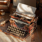 Wooden-Town Mechanical Typewriter Magic Edition 3D wooden mechanical model kit – image 4 of 7