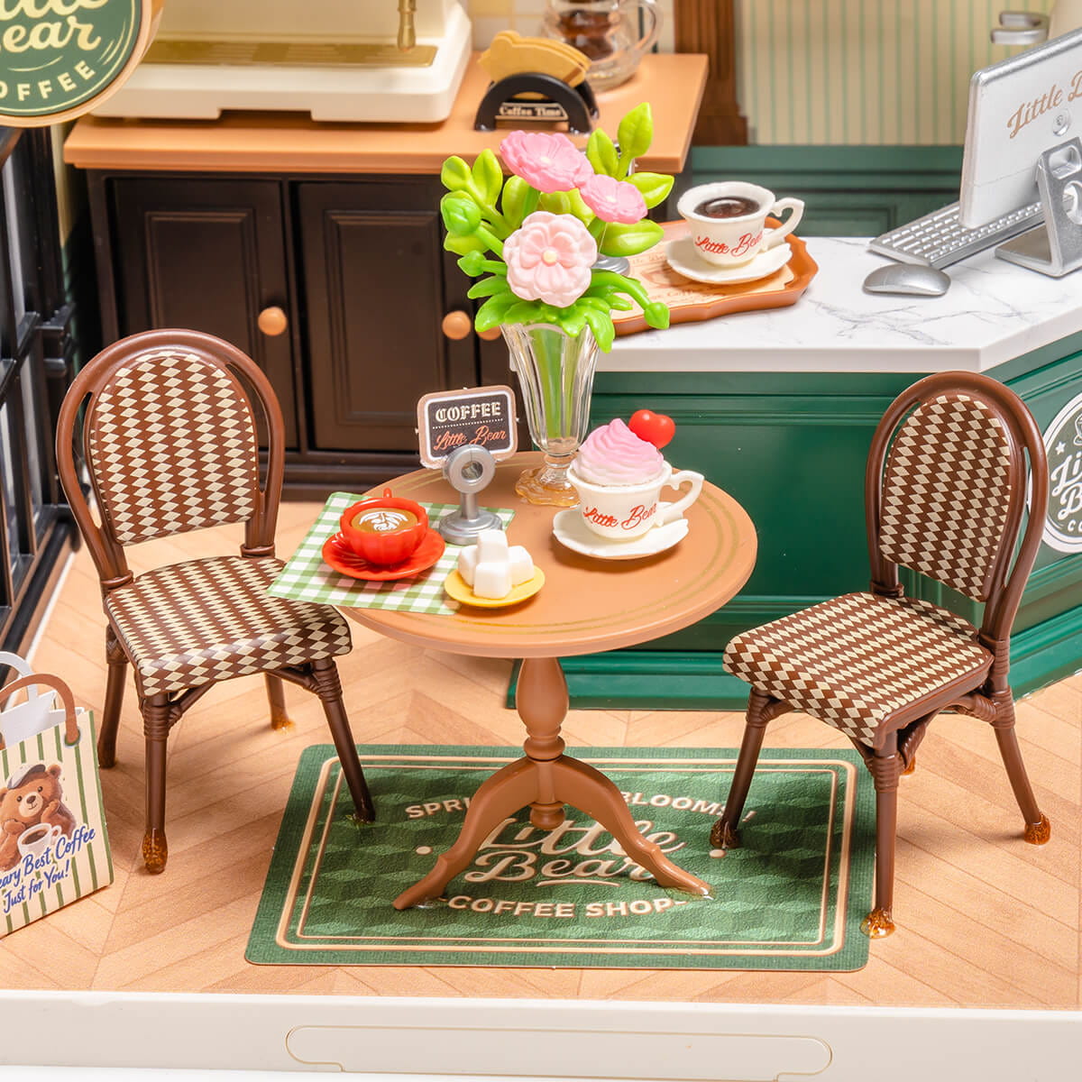 Wooden-Town - Perfect Romance Café DIY Miniature Dollhouse Kit