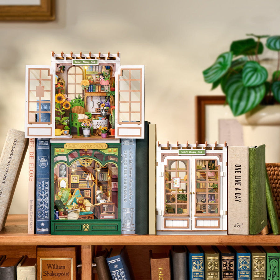 Wooden-Town Secret Bloomy 3D wooden book nook kit – image 8 of 9