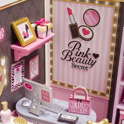 Wooden-Town - Pink Beauty Secret DIY Miniature House Kit