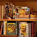 Wooden-Town Nostalgic Corner Shop 3D wooden book nook kit – image 8 of 8