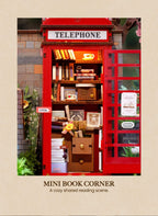 Wooden-Town Blossom Book Booth 3D wooden book nook kit – image 9 of 16