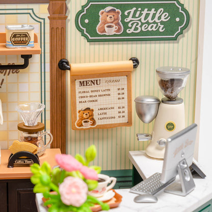 Wooden-Town - Perfect Romance Café DIY Miniature Dollhouse Kit