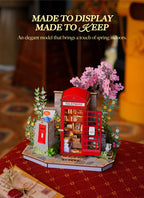 Wooden-Town Blossom Book Booth 3D wooden book nook kit – image 10 of 16