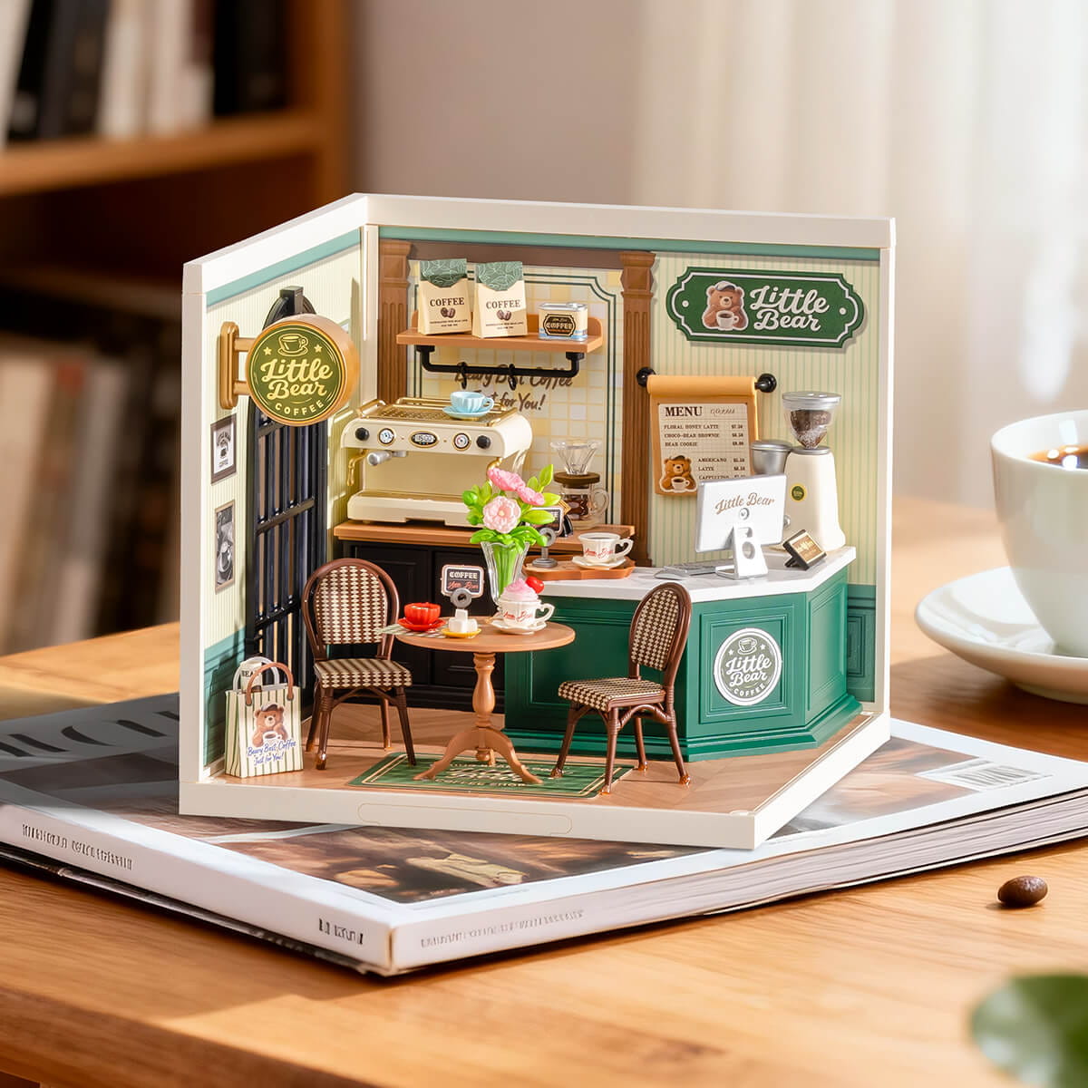 Wooden-Town - Perfect Romance Café DIY Miniature Dollhouse Kit
