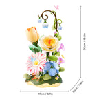 Wooden-Town Garden Ramble Bouquet 3D wooden flower bouquet puzzle kit – image 4 of 7