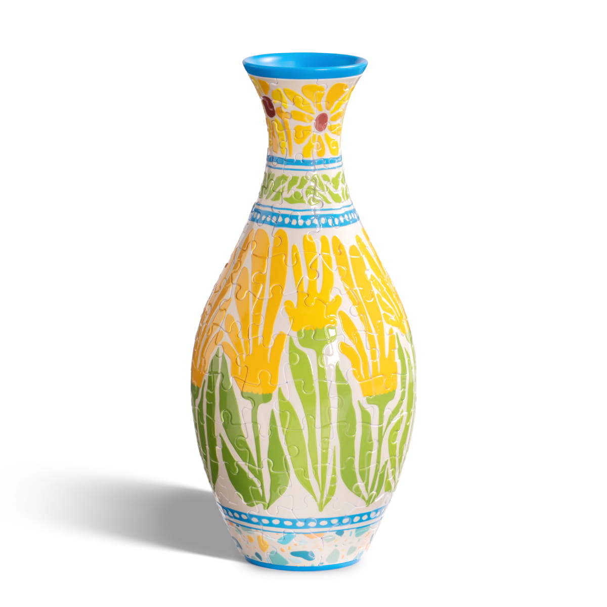 Wooden-Town Sunset Mosaic Puzzle Vase 3D flower vase puzzle kit