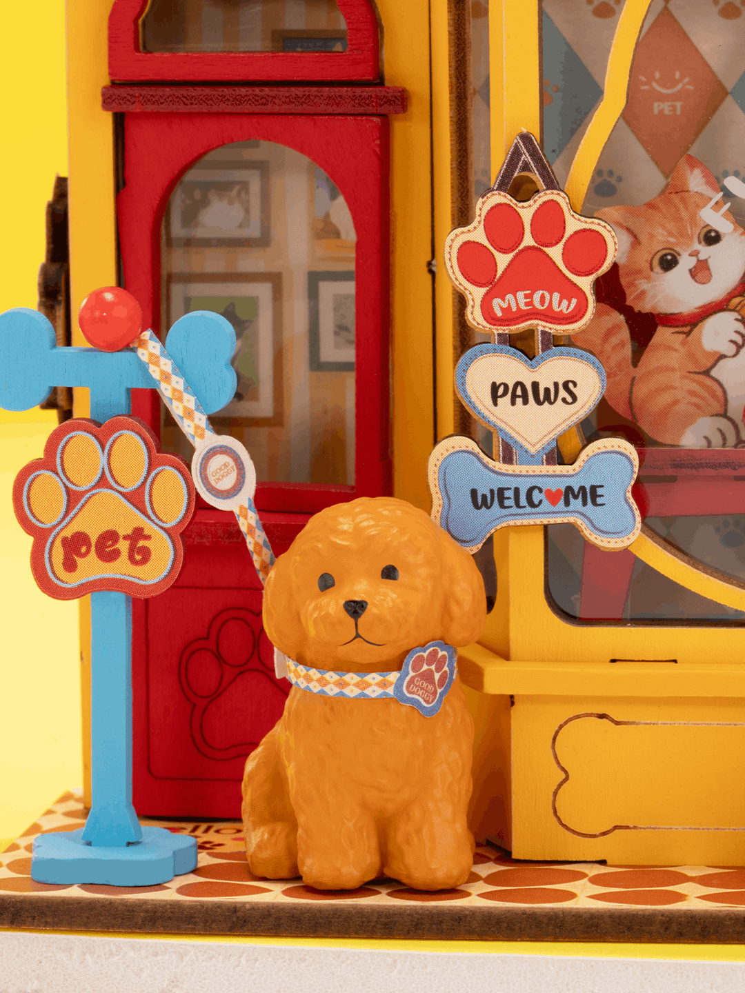 Wooden-Town Pawfect Pet Shop 3D wooden miniature puzzle kit – image 3 of 5