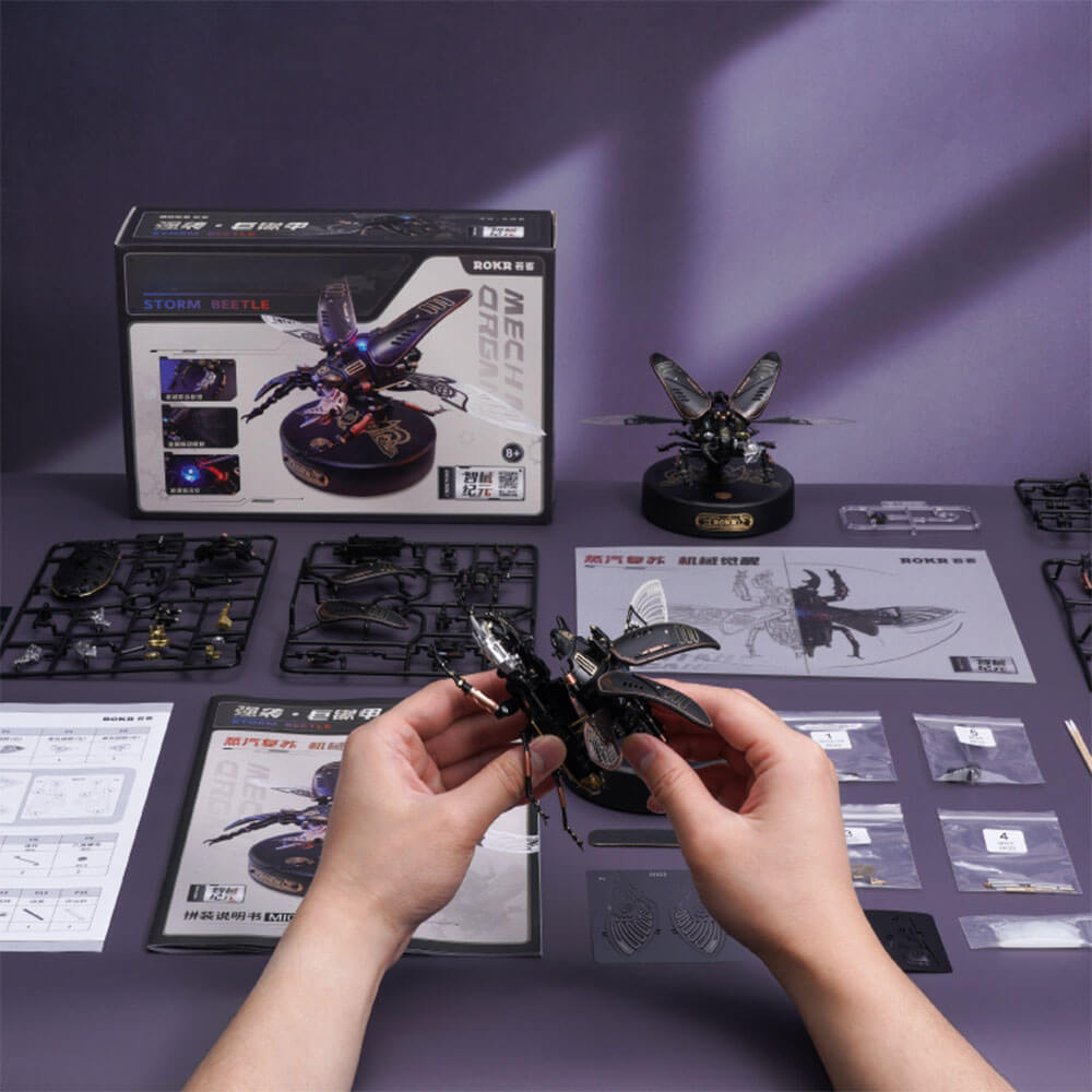 Storm Beetle Steampunk 3D Mechanical Puzzle Kit – view 10