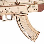Birch Wood AK‑Style Rubber Band Gun Kit (Natural/Brown) – view 10