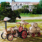 Steam Engine Wooden Locomotive Model – view 13