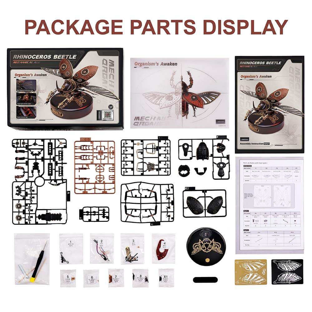 Steampunk Winged Rhinoceros Beetle Kit – view 13