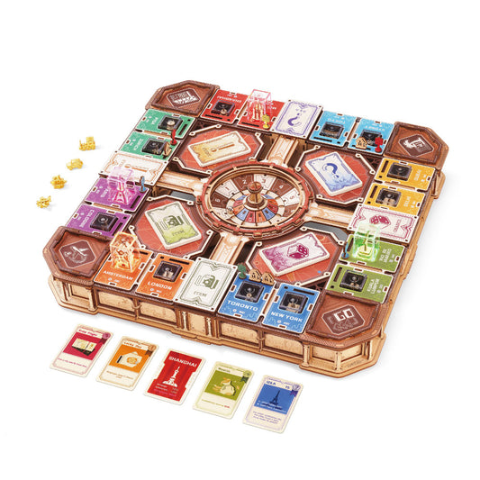 Wooden-Town - Fortune Quest DIY Wooden Board Game with LED Light & Sound – 907 Pieces