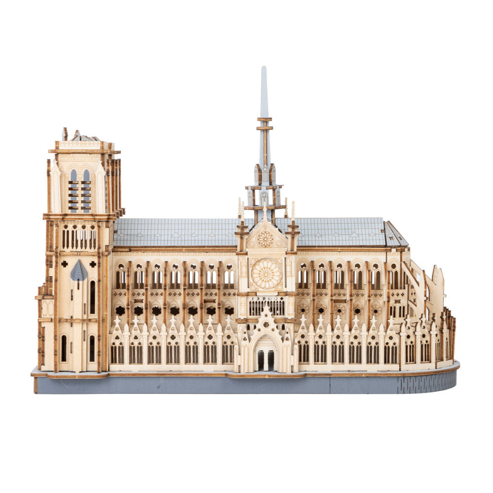 Wooden-Town - Paris Cathedral 3D Wooden Puzzle Kit