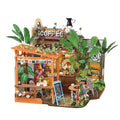 Leafree Café DIY Miniature House Kit with LED Light – Garden Coffee Shop – 3D wooden model kit