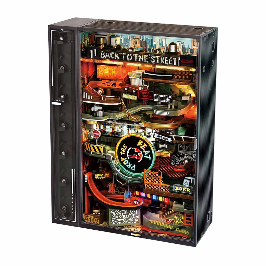 Hip-Hop Street Mechanical 3D Puzzle and Marble Run – Urban Inspired – 3D wooden model kit
