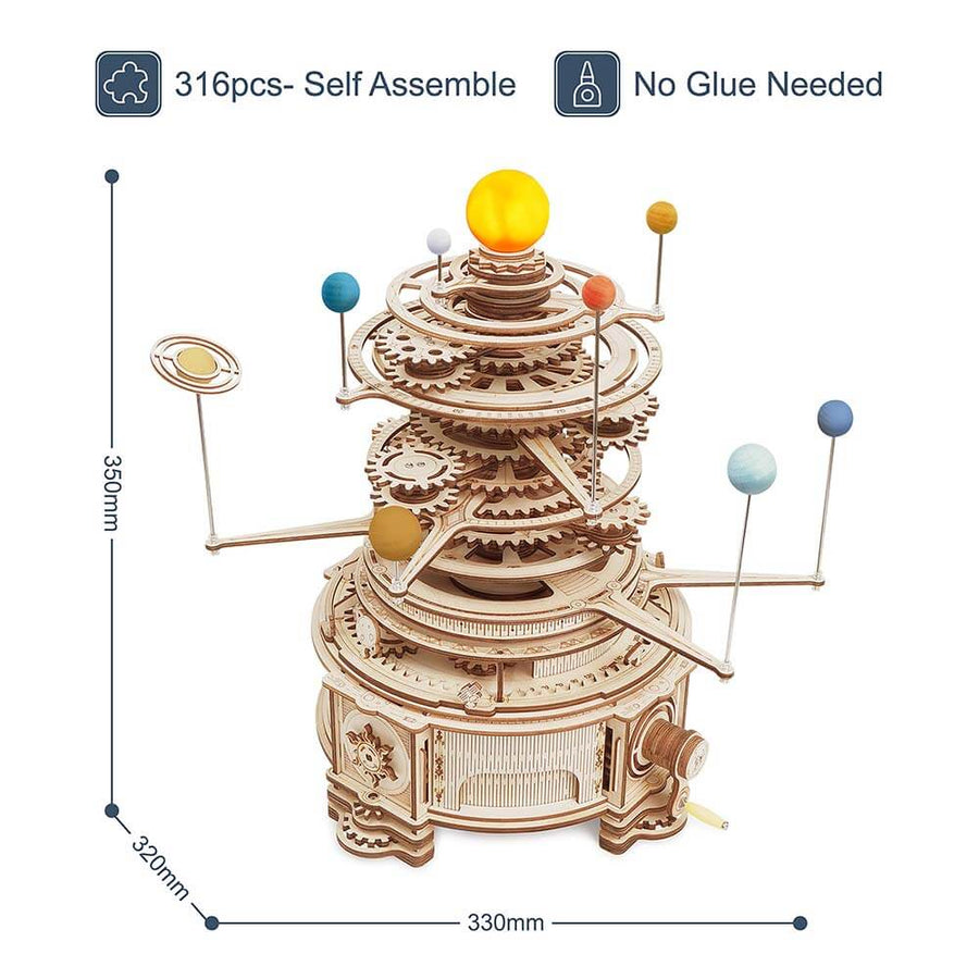 Rotatable Mechanical Orrery – view 4