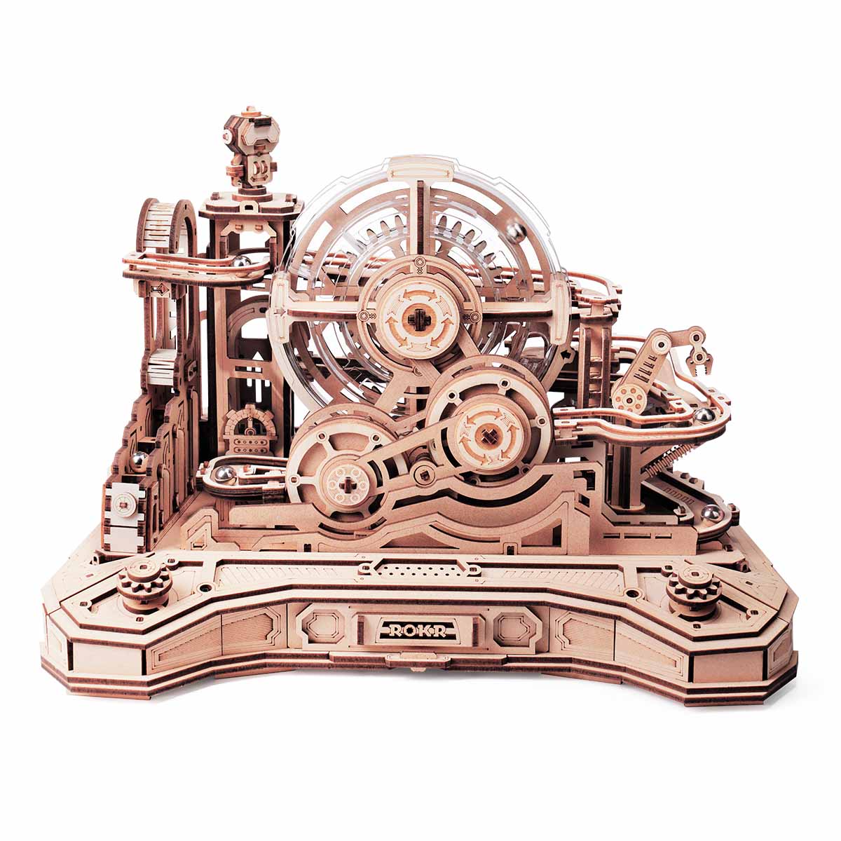 Gear Ball Challenge 3D Wooden Puzzle – Interactive Marble Run – 3D wooden model kit