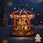 Phantom Waltz Halloween Carousel DIY Music Box with LED Light – 402 Pieces – view 2