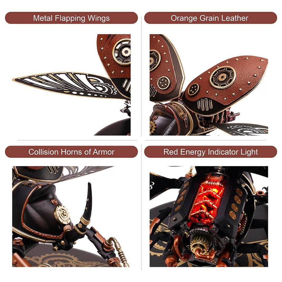 Steampunk Winged Rhinoceros Beetle Kit – view 7