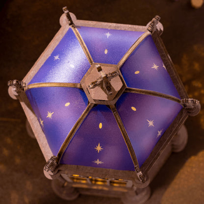 Wooden-Town - Starry Dome Cathedral 3D Wooden Puzzle Kit with LED Light