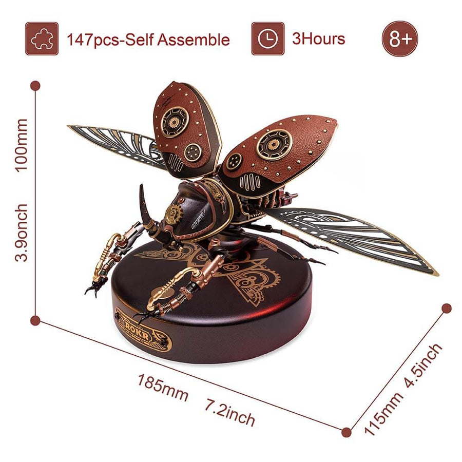 Steampunk Winged Rhinoceros Beetle Kit – view 8