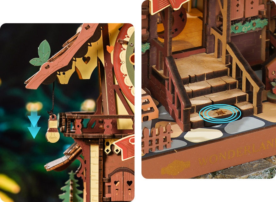 German Cuckoo Clock Mechanical 3D Wooden Puzzle Clock – DIY Fantasy Home Decor – view 4