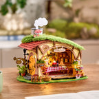 Fluffy Grove Cottage DIY Miniature House Kit with LED Light – view 4