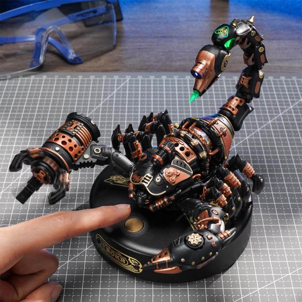 Emperor Scorpion Steampunk 3D Puzzle — Brass & Copper ABS, Metal