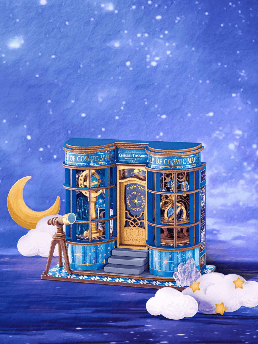 Wooden-Town Magic Astronomy Shop 3D wooden miniature puzzle kit – image 5 of 5