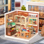 Furry Friends’ Home Miniature Dollhouse Kit with LED Light – view 5