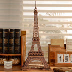 Night of the Eiffel Tower — Rusty Brown Wooden Model Kit, LED Light – view 8