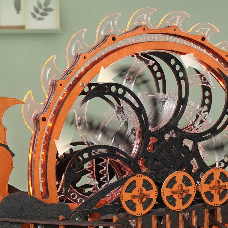 Viking Dragon Ship Wooden Model Kit – Interactive Decor